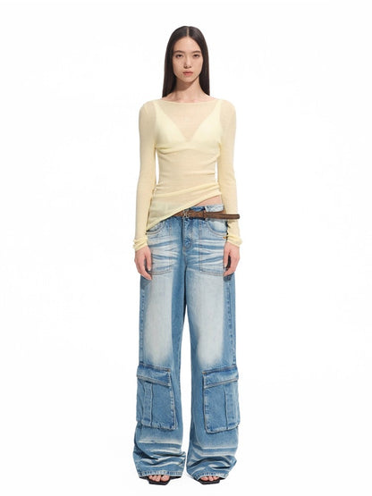 &quot;Djembe Series&quot; Meghan High-Neck Long-Sleeve Knit Sweater - CHINASQUAD
