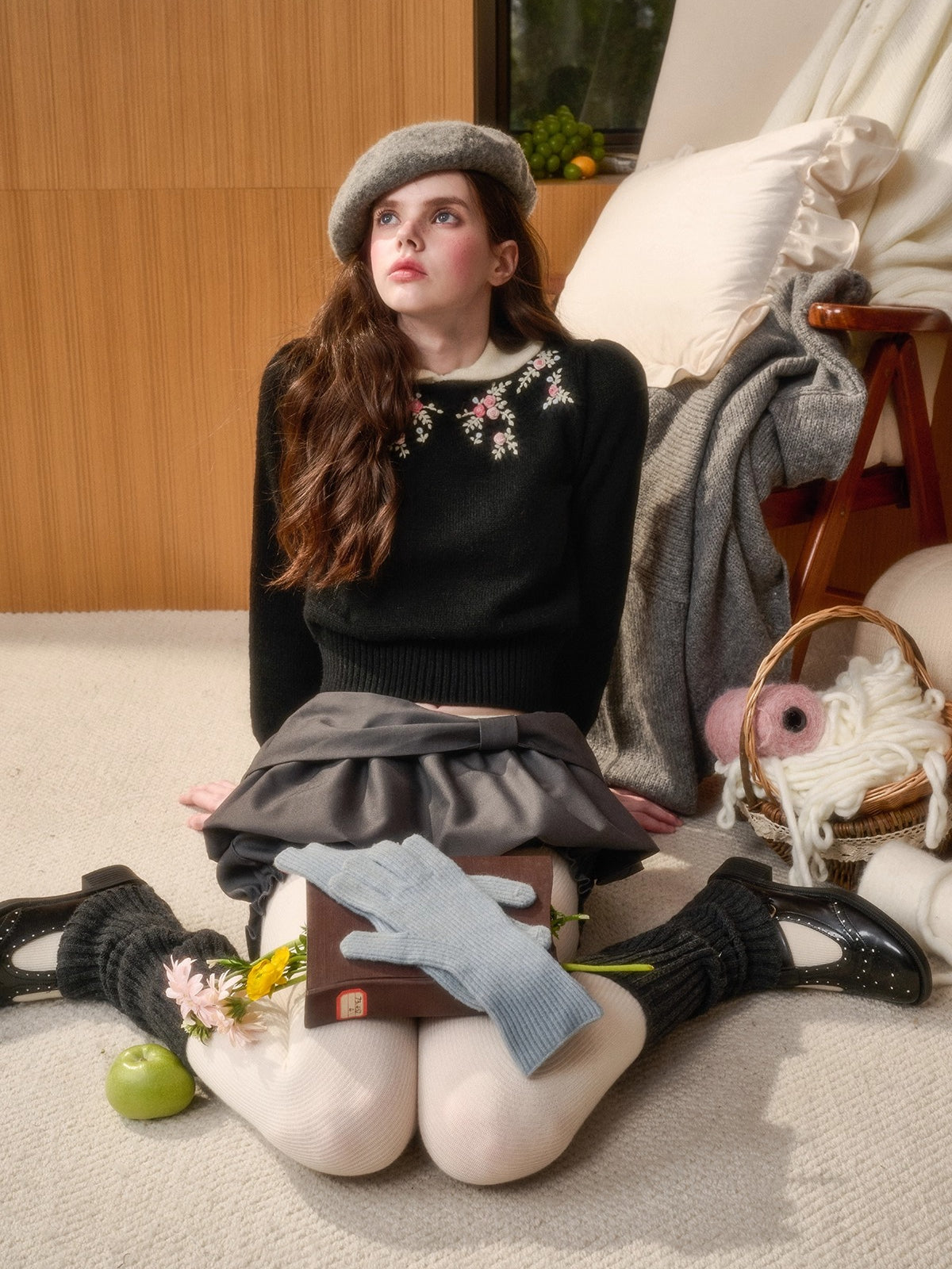 The Gift Hand-Embroidered Wool Sweater