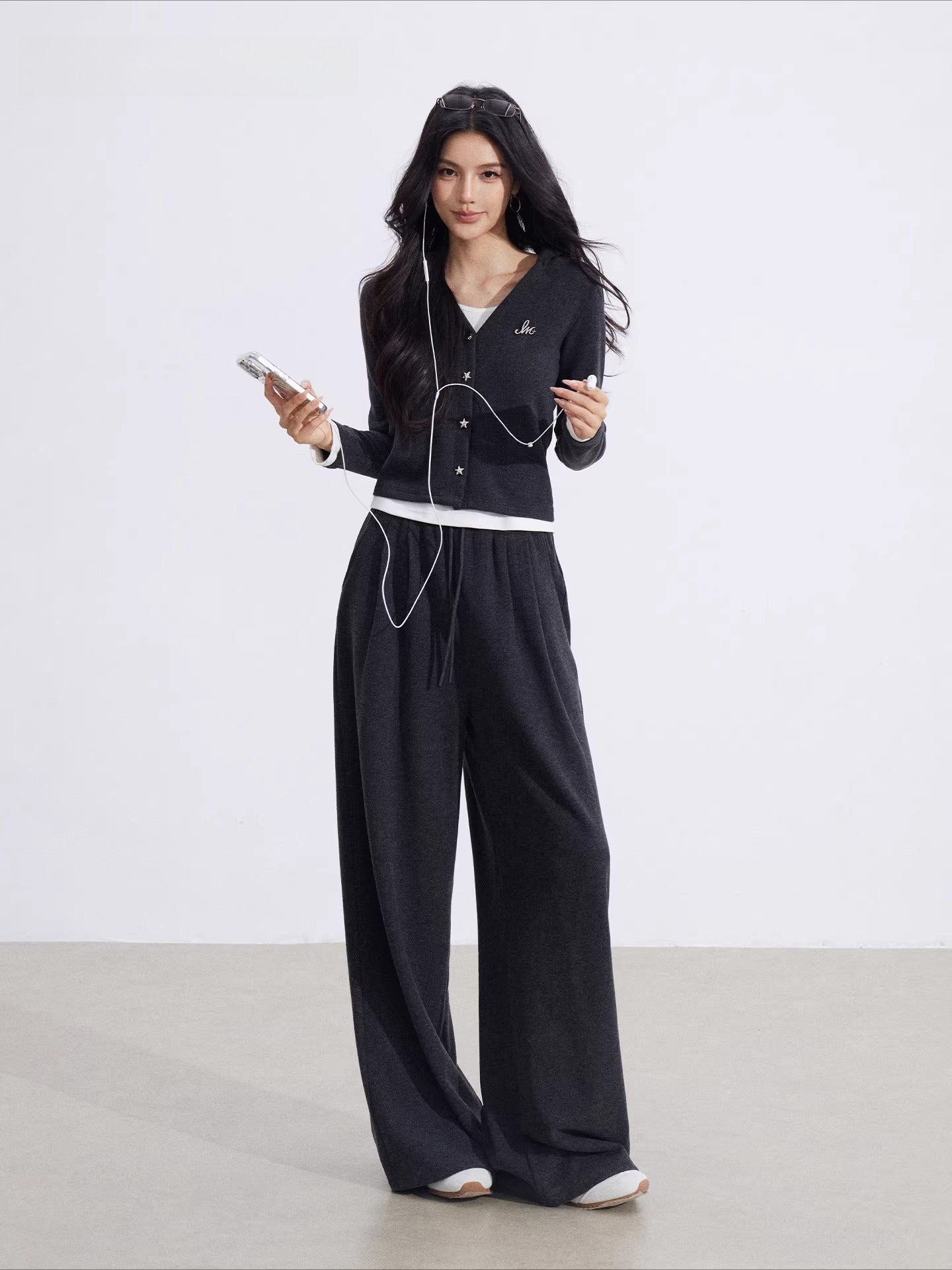 Layered Hooded Knit Set