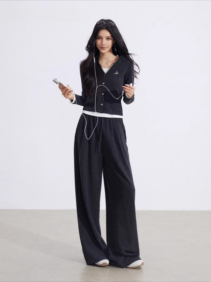 Layered Hooded Knit Set