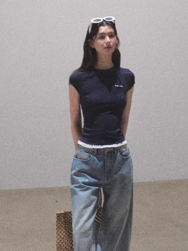 Lace-Soft Antibacterial Slim-Fit T-Shirt