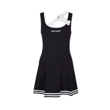 Cutout Pleated Cami Dress