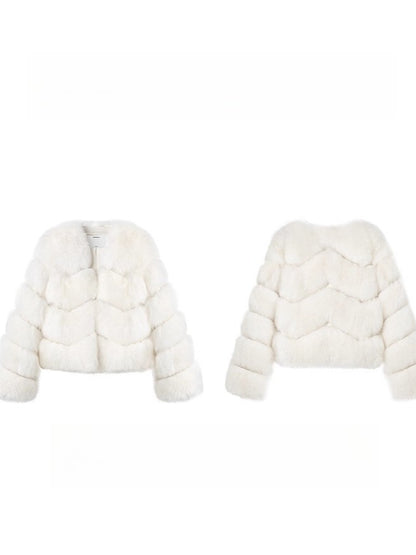 Polar Shearling Fox Fur Jacket