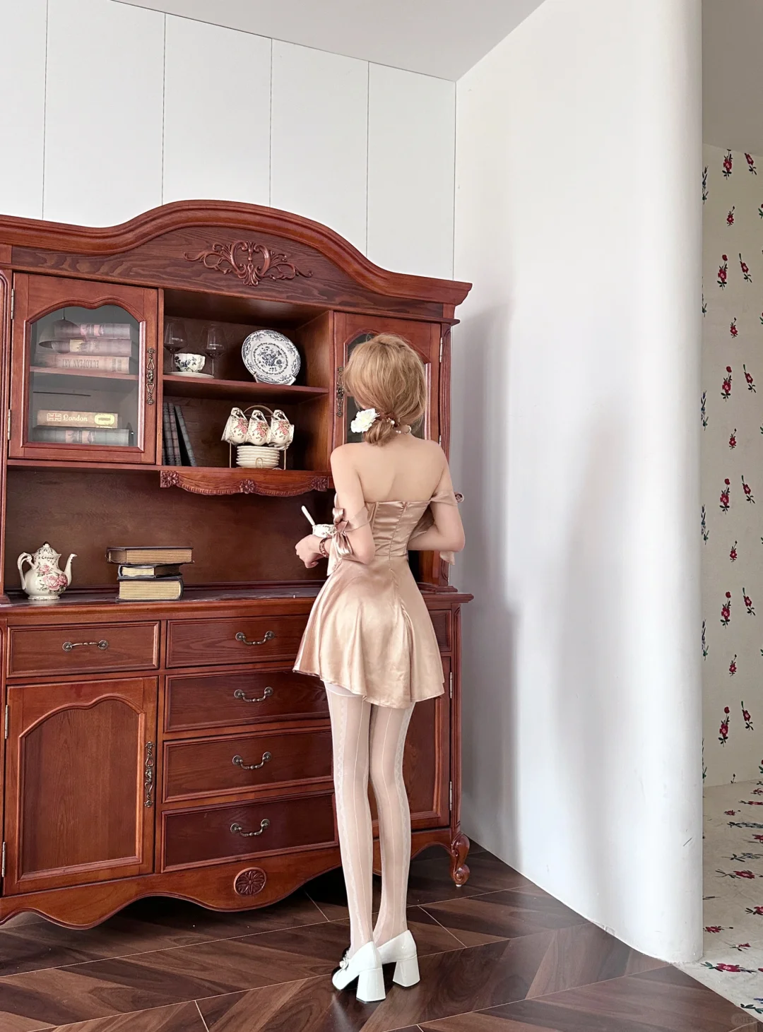 Gold Bondage A-line Mini Dress