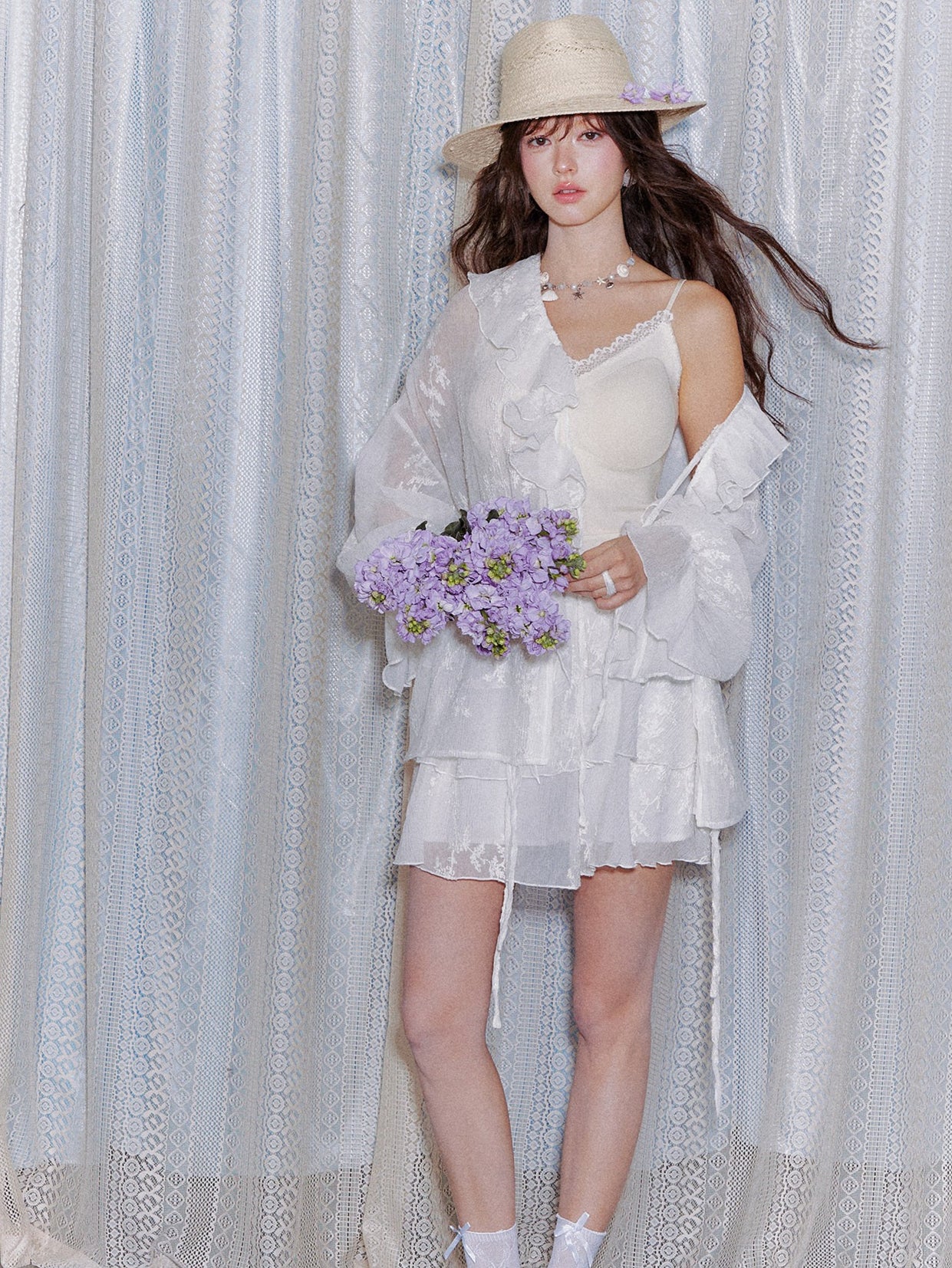 Lace Panel Slim-Fit Camisole