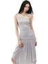 Beaded Strappy Asymmetric Dress - CHINASQUAD