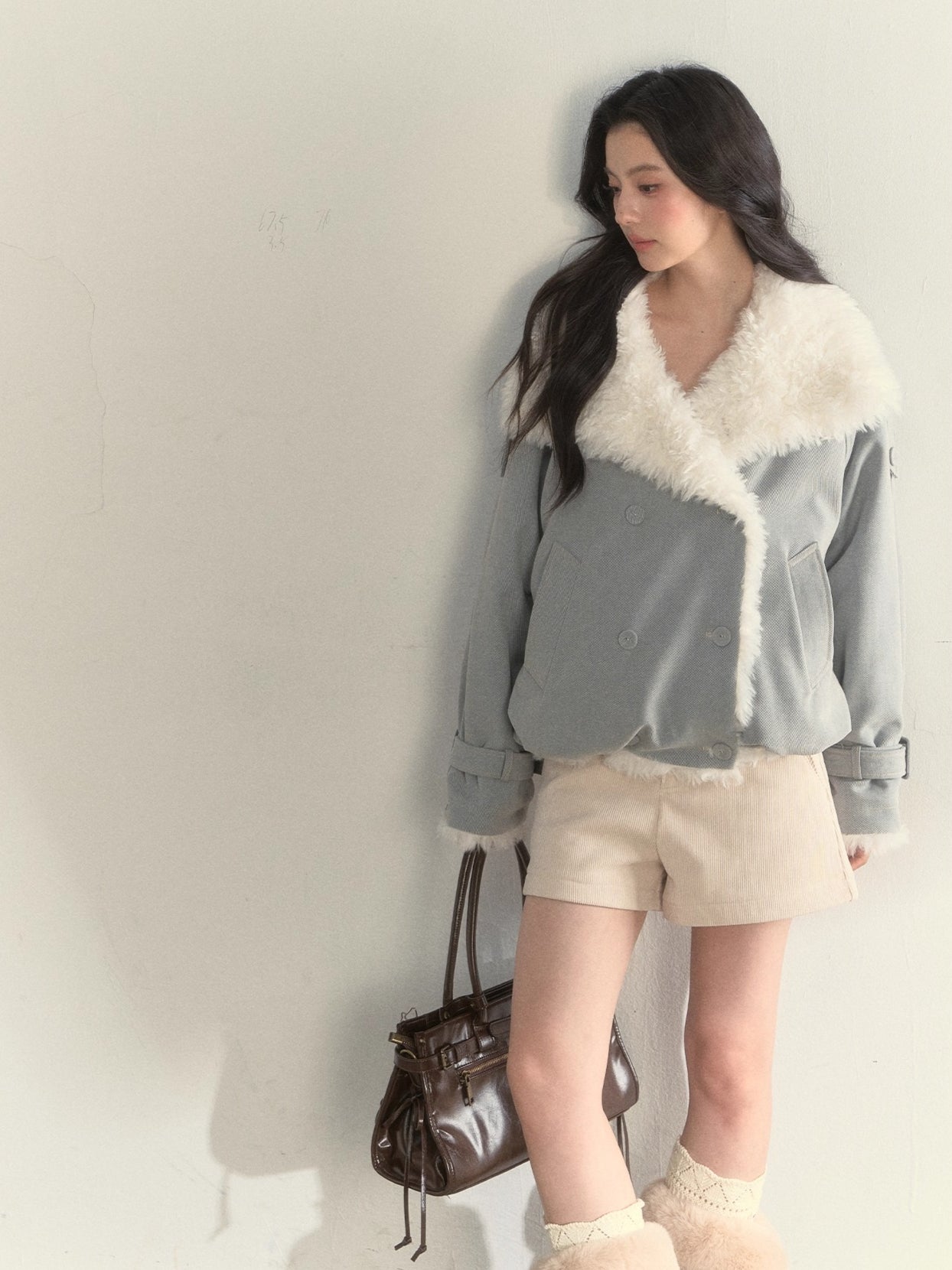 Reversible Fleece-Lined Cropped Jacket