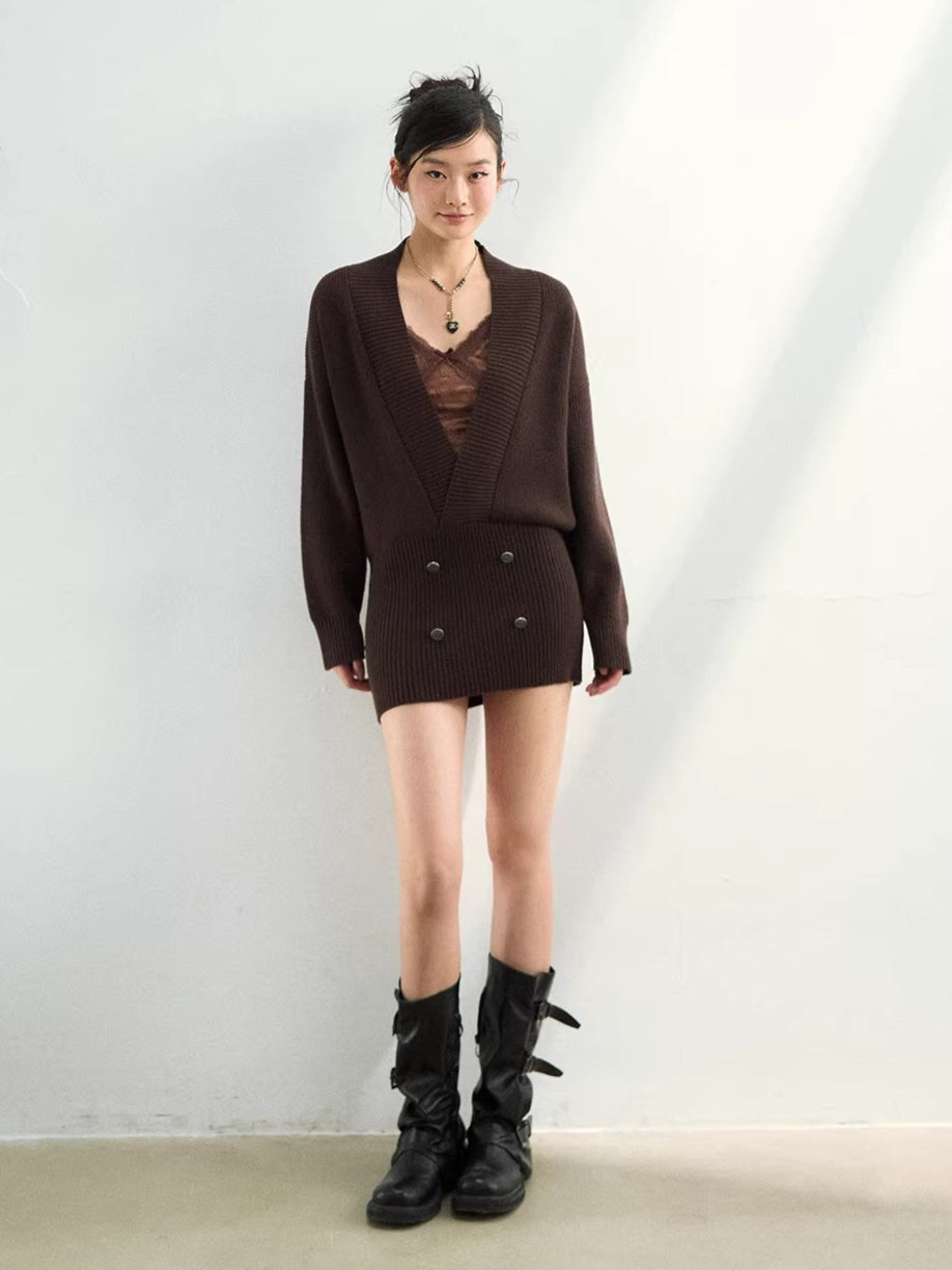 Heavyweight Knit Sweater Dress