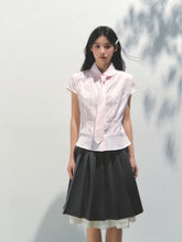 Pink Checkered Colorful Button Tie Shirt - CHINASQUAD