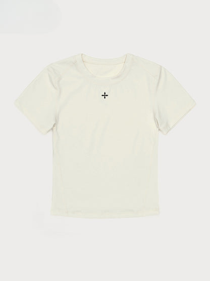 Cross Shaped Slim Fit T-shirt Base Shirt