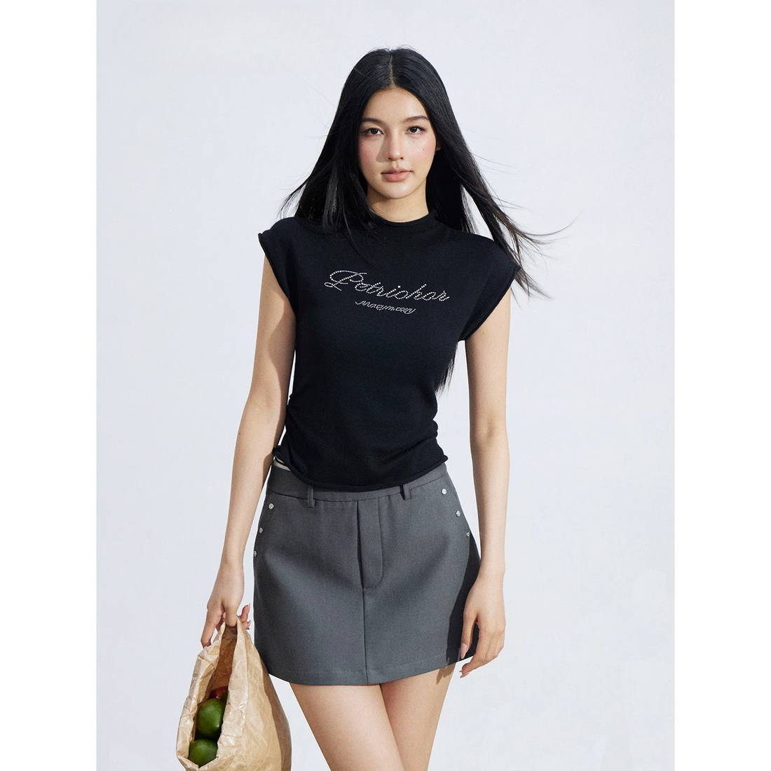Soft Sculpt Rolled-Edge Sleeveless Knit Top