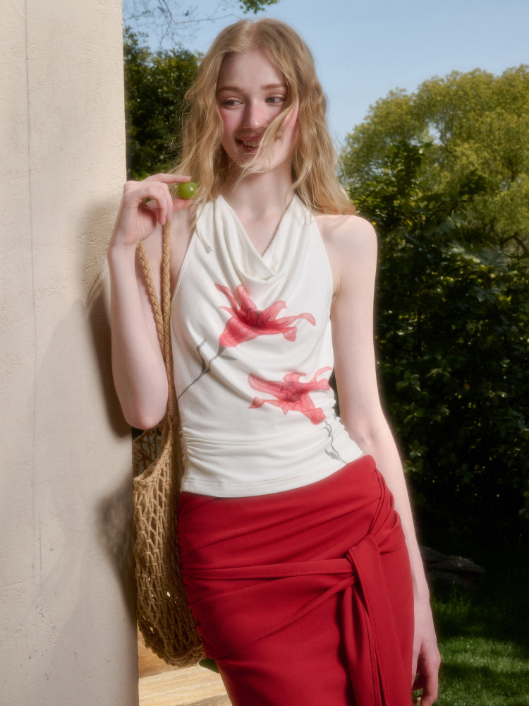 Perfumed Lily Top &amp; Skirt Set