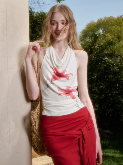 Perfumed Lily Top &amp; Skirt Set