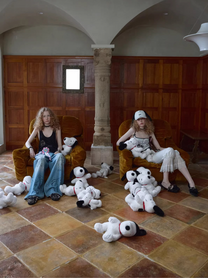 Snoopy Contrast Trim Fitted Camisole Top