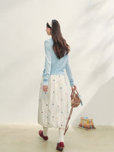 Lace Trimmed Crew Neck Knitted Cardigan Set - CHINASQUAD
