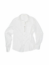 Solid Color Shell Button Fitted Shirt - CHINASQUAD