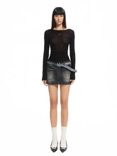 Wool Thin Crewneck Long-sleeve Blouse - CHINASQUAD