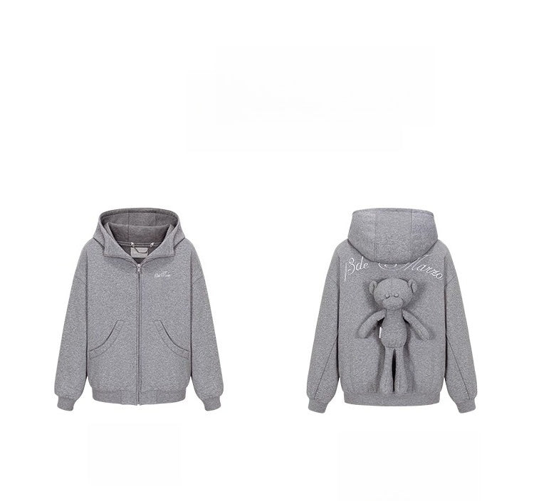 Glitter Zip-Up Hoodie