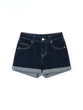 Straight-leg Cuffed Denim Shorts - CHINASQUAD