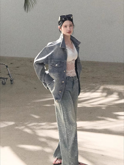 French Satin Lace Backless Camisole