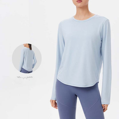 Round-neck Long-sleeve Pilates Training Top