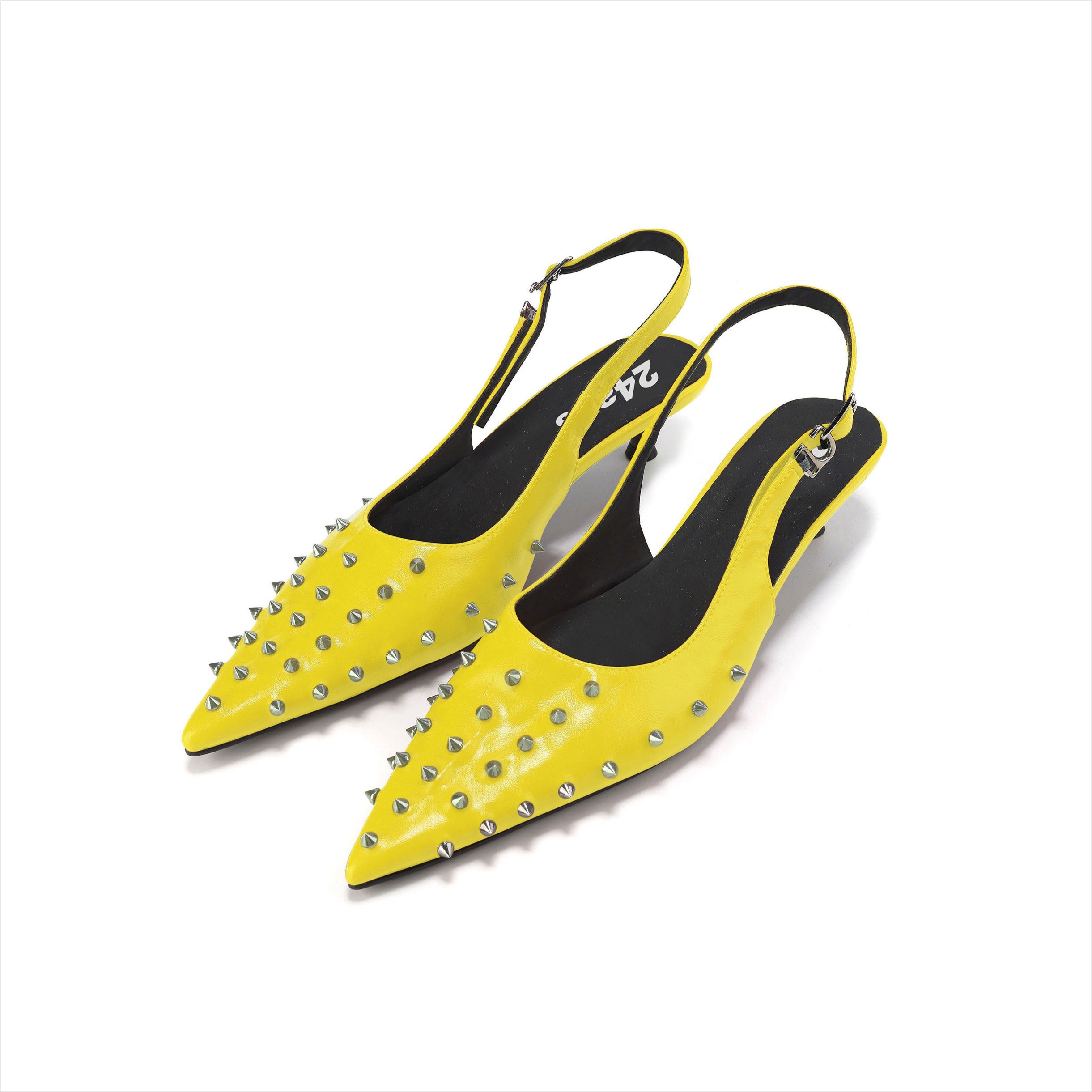 Punk Grunge Studded Pointed-Toe Flats