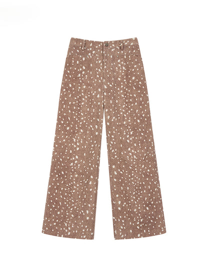 Irregular Polka Dot Casual Pants