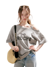 Kroche Off-Shoulder Logo T-Shirt – T-Shirts & Polos