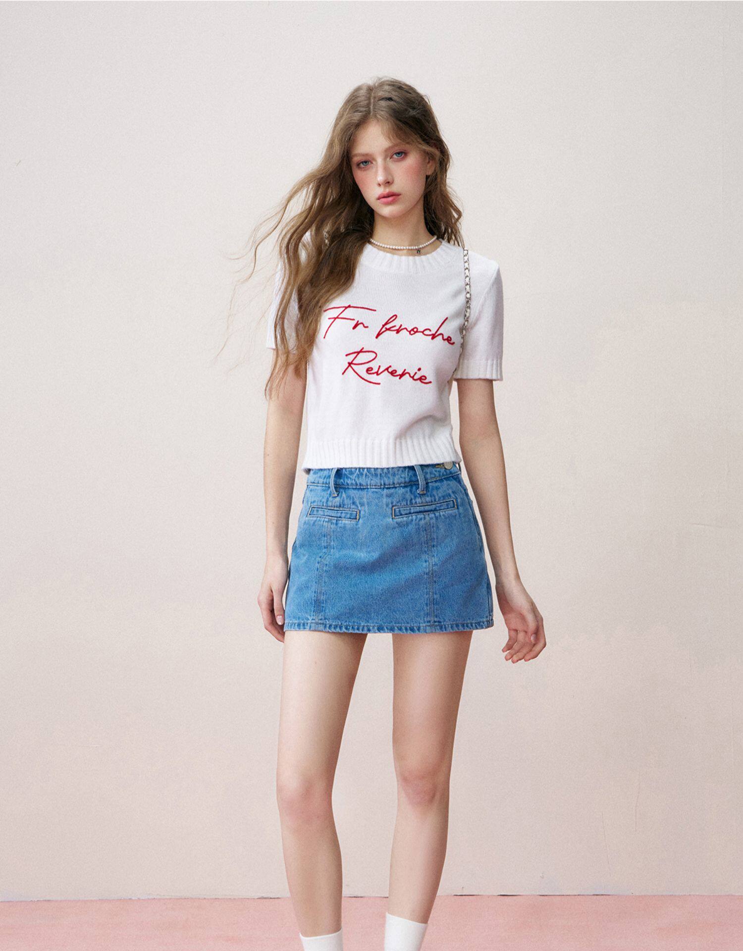 Kroche Colorblock Wool Knit Tee – view 3