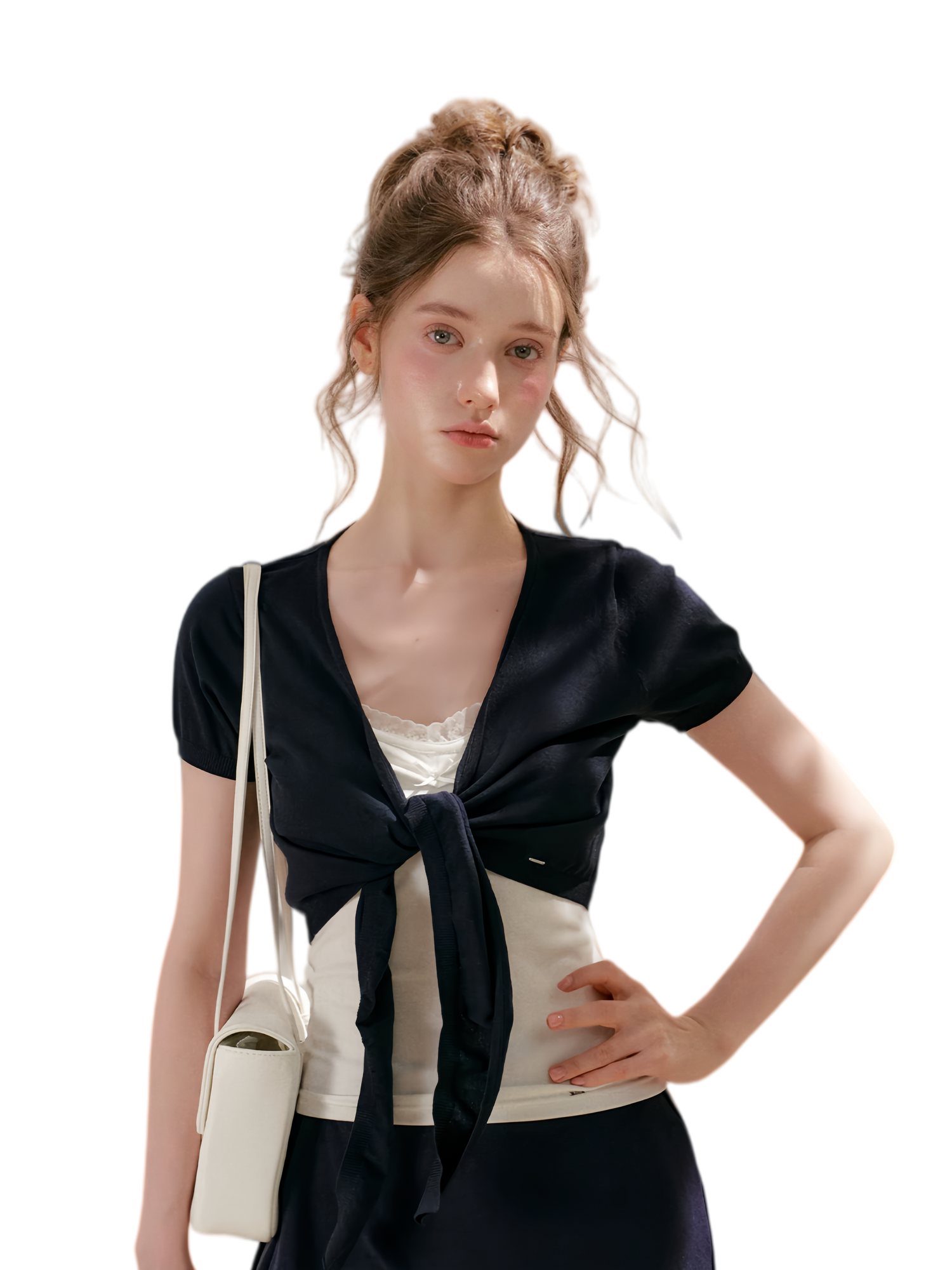 Kroche Sportique Cropped Knit Cardigan – Cardigans