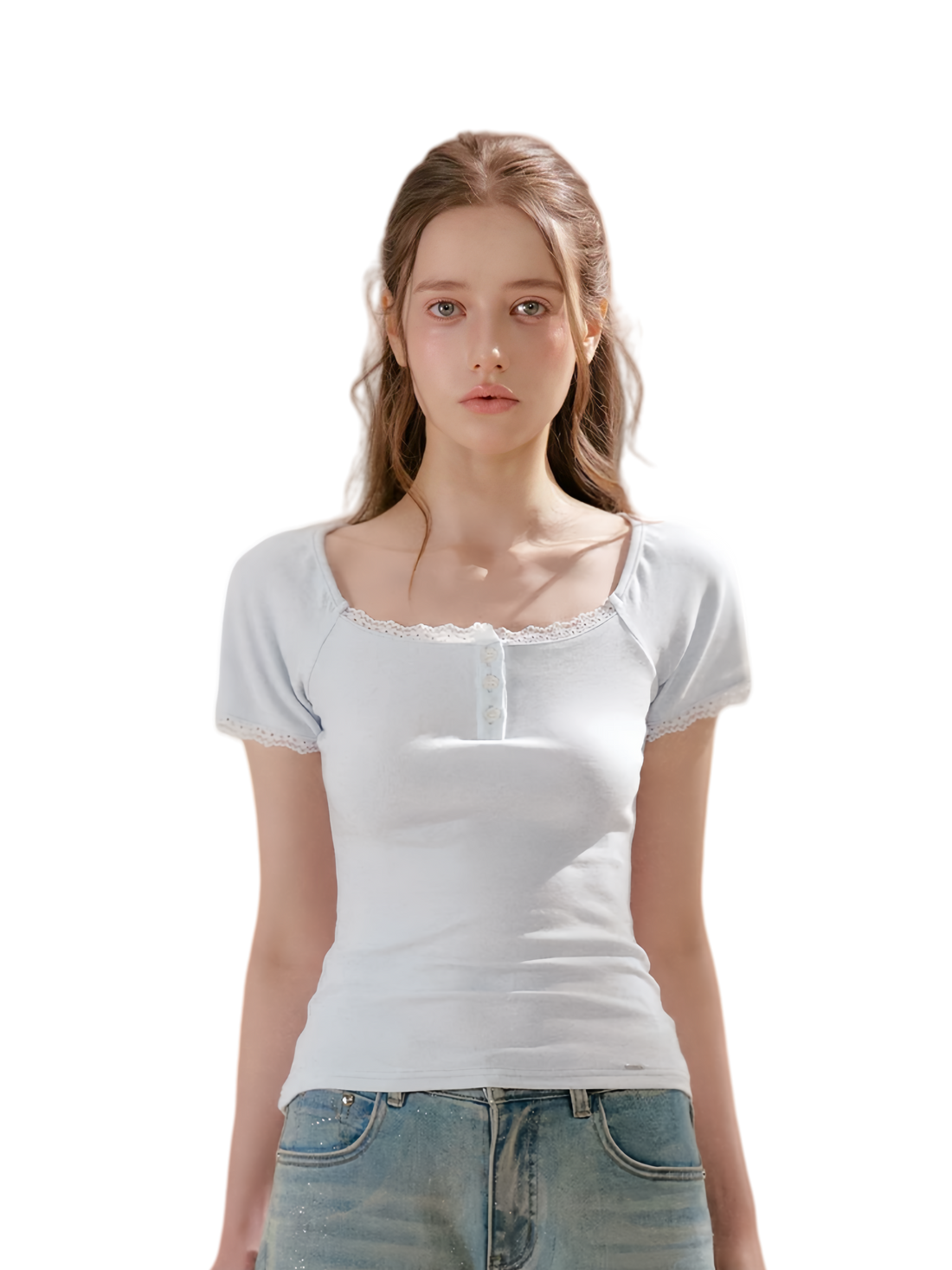 Lace Trim Tee