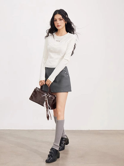 Lace Panel Layered Blouse