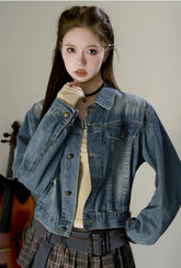 Vintage Blue Denim Jacket - CHINASQUAD