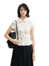 Waist Cinching Bow-Designed Shirt - CHINASQUAD