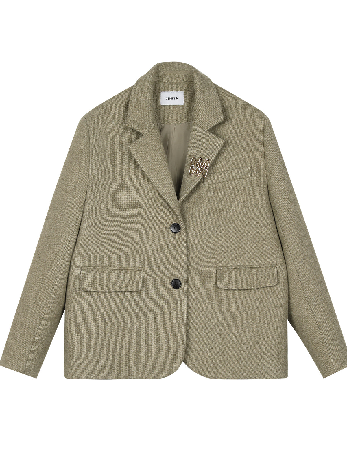 Academy Two-Tone Wool Blazer