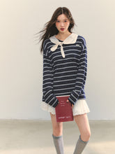 Bow Tie Stripe Long-Sleeve T-Shirt - CHINASQUAD