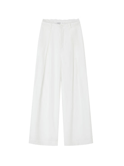 Suit Pleated Wide-Leg Pants - CHINASQUAD