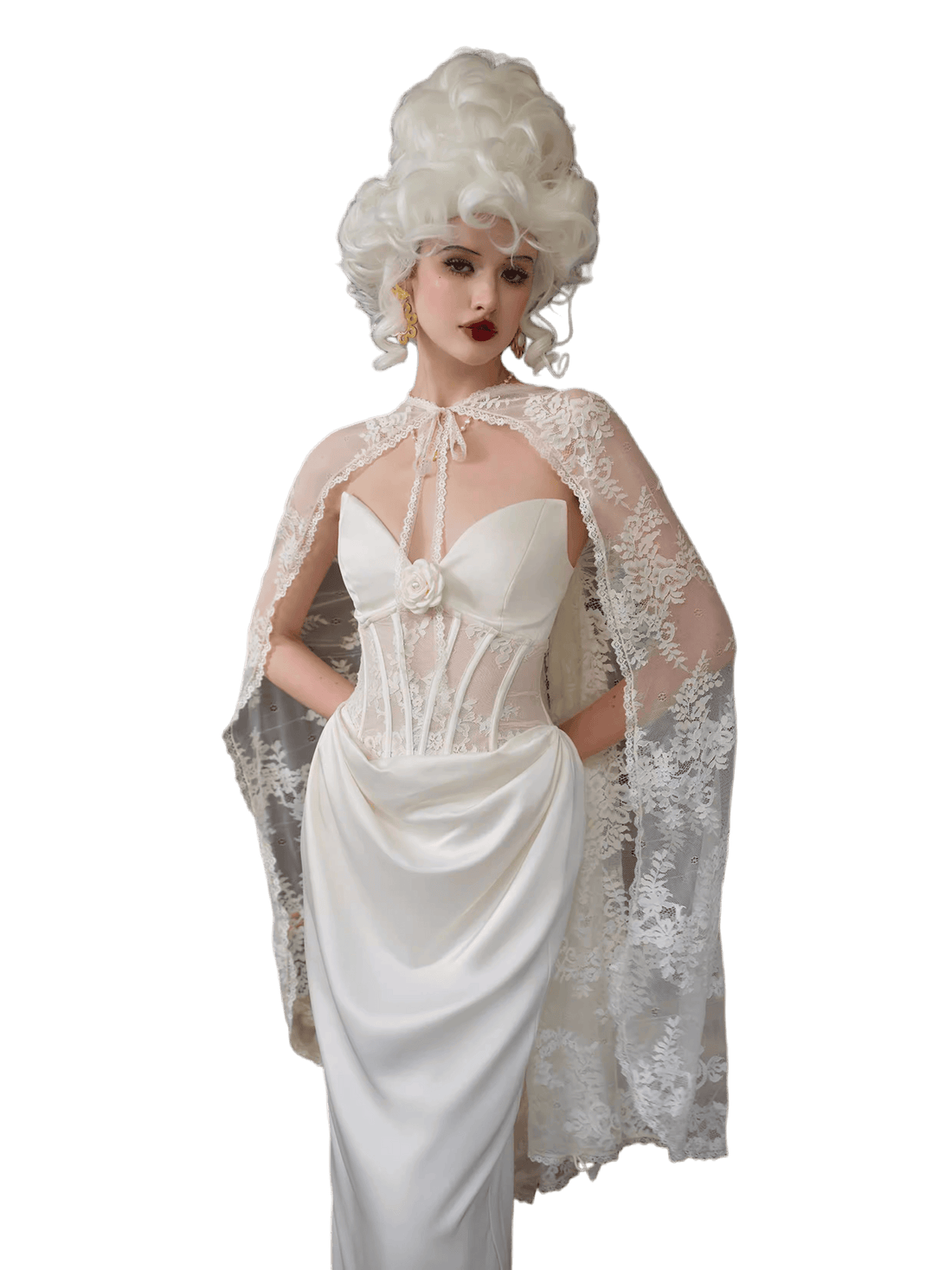 Magic Enchantment Satin Corset Wedding Dress
