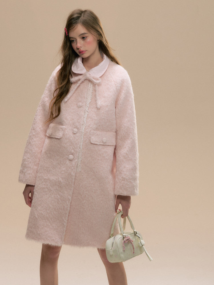 Baby Pink Woolen Coat