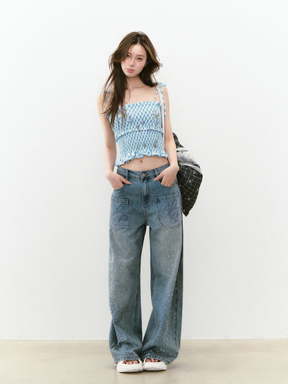Ruffled Lace Cami Top