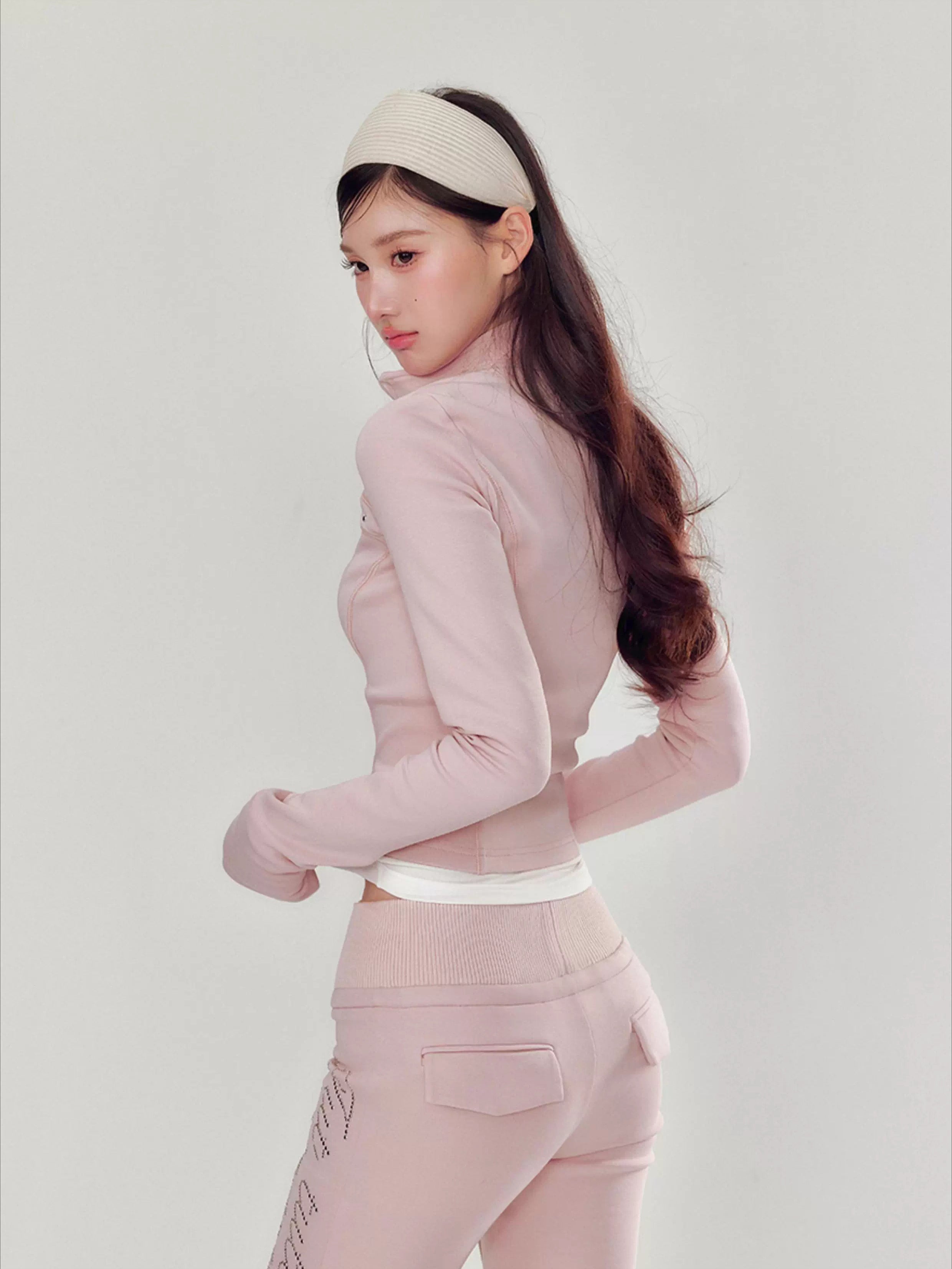 Pink Luxe Yoga Tracksuit Set