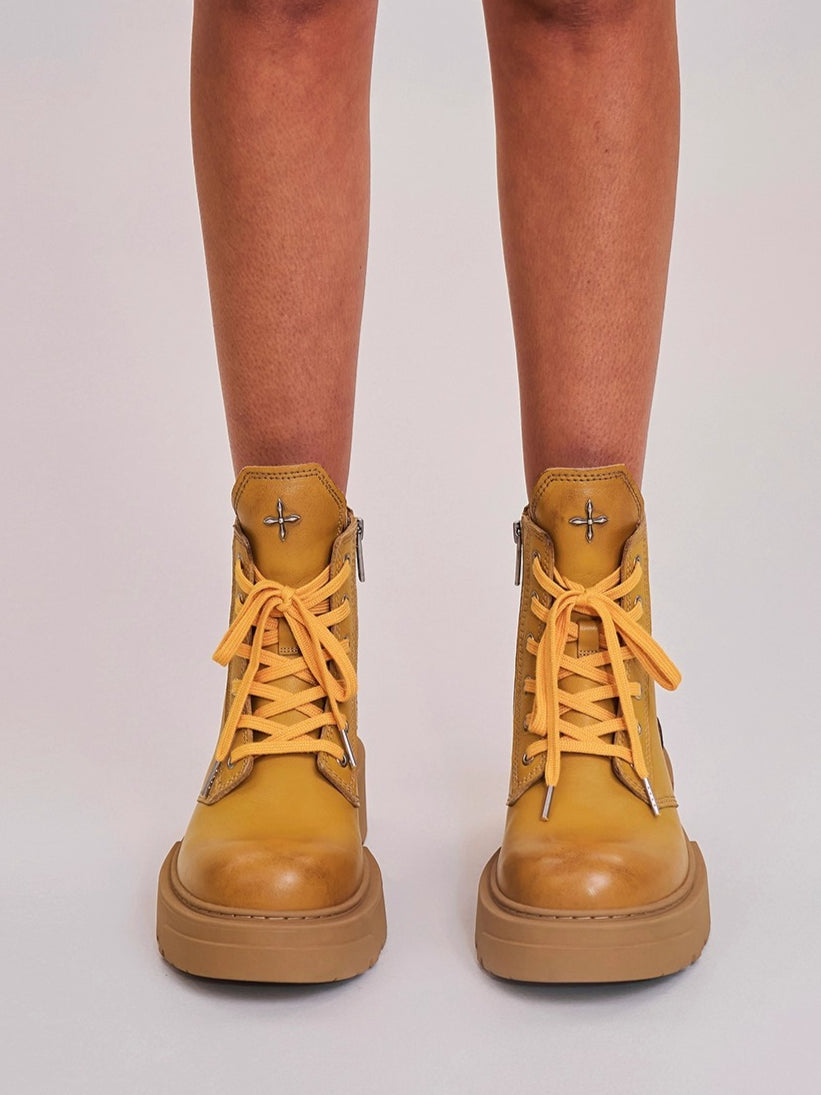 Nomad Leather Biker Boots