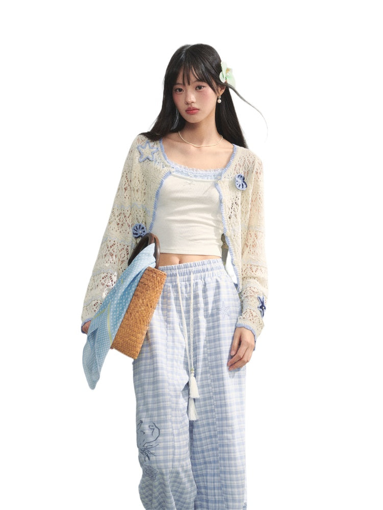 Hollow Out Crochet Knit Cardigan