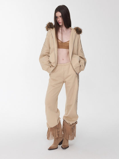 Dual-Layer Suede Lace-Up Bustie Corset