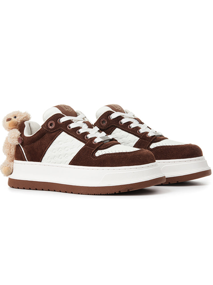 13DE MARZO Platform Casual Sneakers – Brown