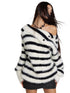 Wool Patchwork Asymmetrical Shoulder Pullover Sweater - CHINASQUAD