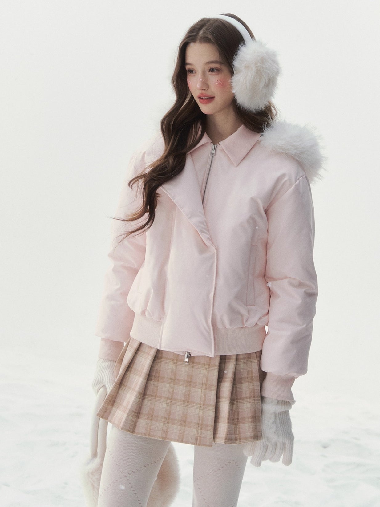 Faux-Fur Collar Down Jacket