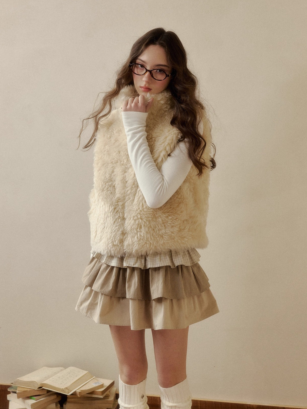 Reversible Vintage Faux-Fur Vest