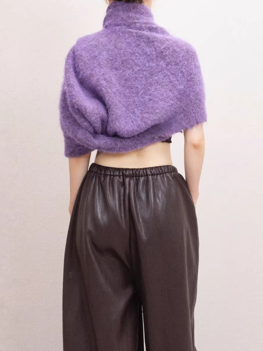 Soft-Touch Alpaca-Blend Crewneck Sweater