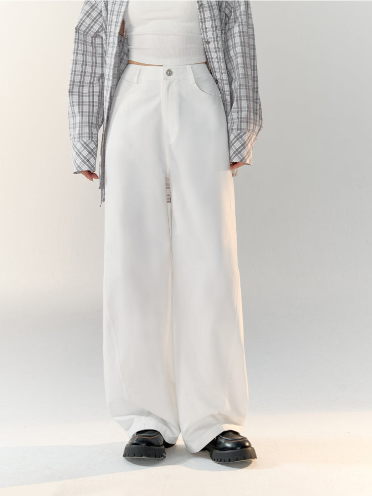 Versatile Simple Casual Wide-Leg Pants